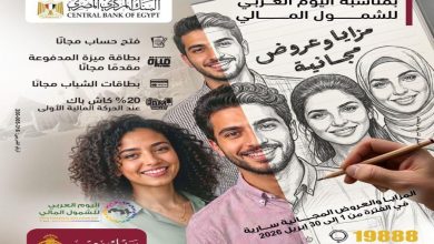 بنك مصر يفتح أبوابه للشباب والمرأة بفتح حسابات مجانية